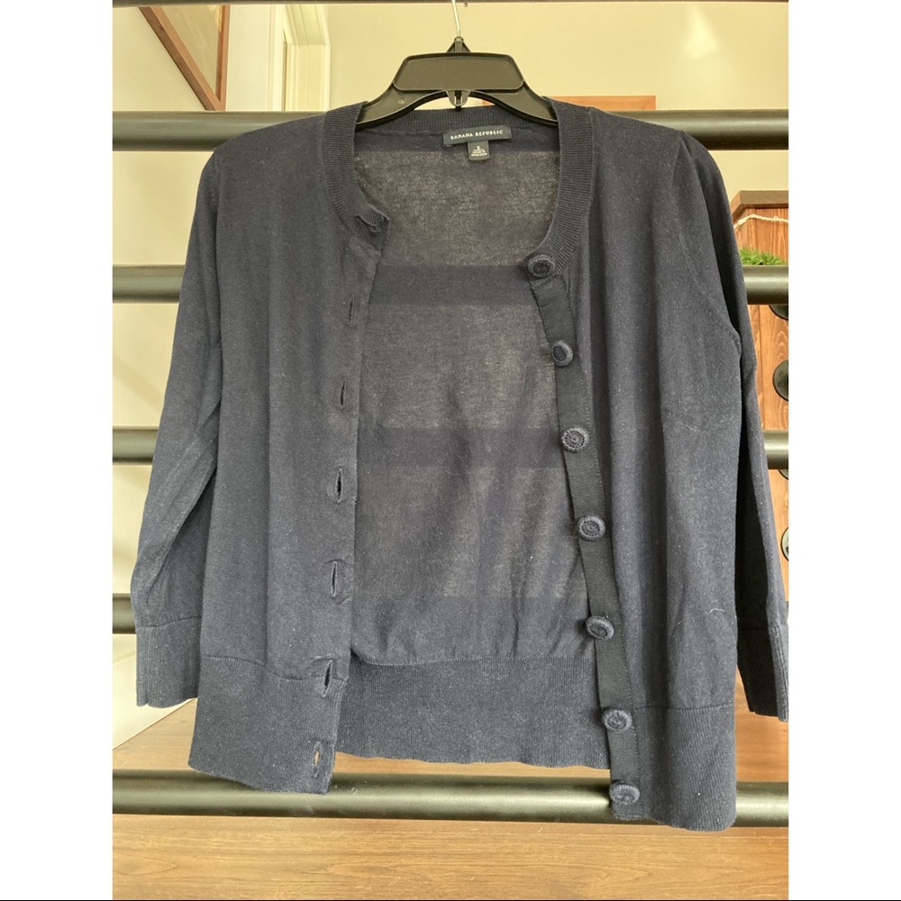 Banana Republic Dark Blue Cardigan